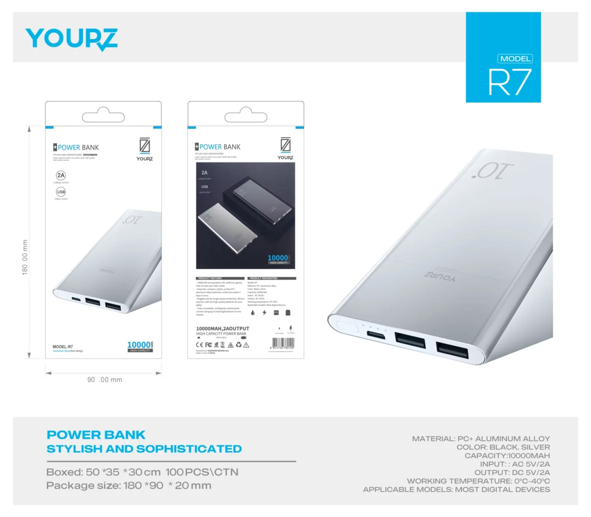 YOURZ R7 Power Bank scaled