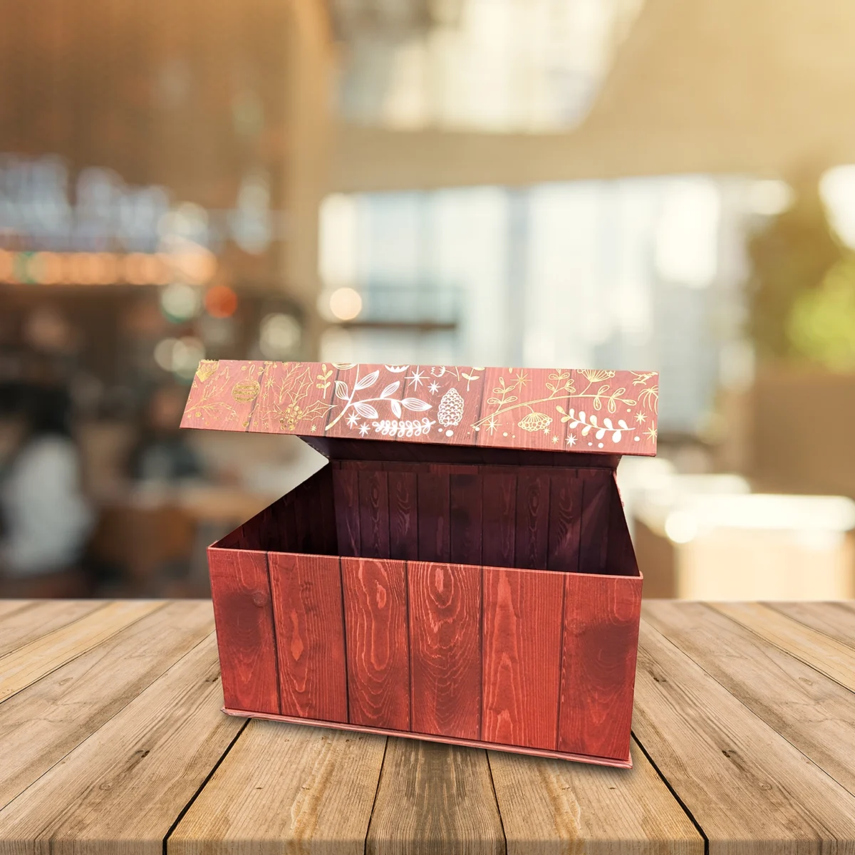 Rustic Wooden Gift Box 2