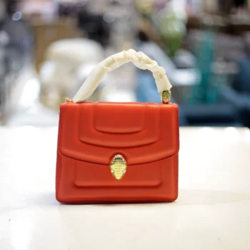 Red Leather Handbag