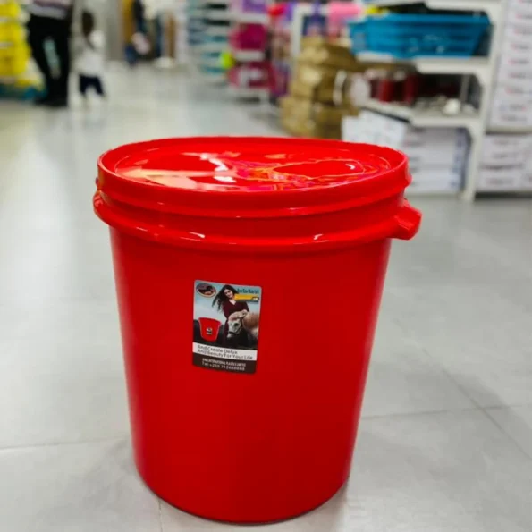 Red Plastic Bucket